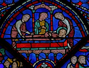 St Thomas penceresi: gömme (w23) by French School