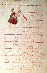 Üçüncü Mod, Aquitanian notasyonundaki bir tonerden (parşömen) by French School