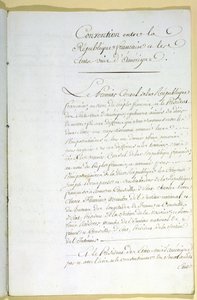 Mortefontaine Antlaşması, 30 Eylül 1800 by French School