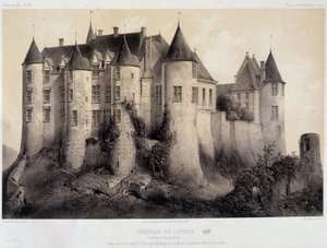 Luynes Kalesi - Litografi by French School