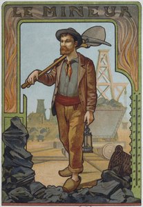 Kömür madencisi, c.1900 by French School