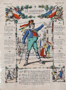 1810 yılının askere alınmış Fransız şarkısı, 19. yüzyılın Fransız şarkısı. by French School