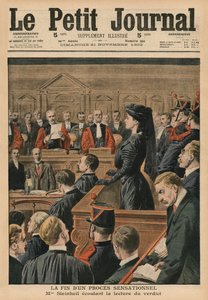 Sansasyonel bir davanın sonu, Marguerite Steinheil kararı dinliyor, 
