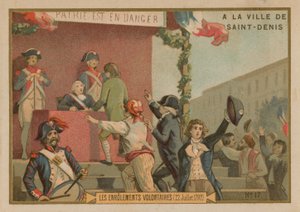 Gönüllülerin askere alınması, Fransız İhtilali, 22 Temmuz 1792 by French School