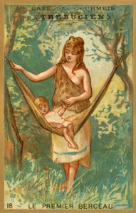 İlk beşik (chromolitho) by French School