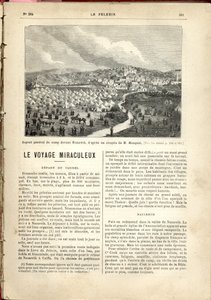 Nasıra'nın önündeki kampın genel görünümü, M. Mougeot., Le Pèlerin'in eskizine dayanmaktadır. by French School