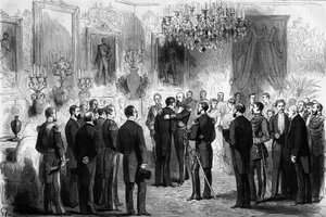 İsveç Kralı II. Oscar (1829-1907), kaşifler Nils Adolf Erik (Eric) Baron Nordenskjold (Nordenskiold) (1832-1901) ve Teğmen Pander