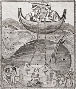 Paul Lacroix pub'ın Orta Çağ'da Bilim ve Edebiyat'tan Orta Çağ kavramlarına göre deniz dünyası. Londra 1878 by French School