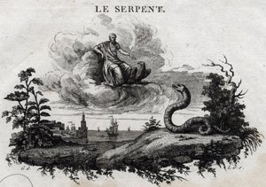 Yılan. Esope Masalı. (Yunan yazar Esopo veya Ecopus, MÖ 6. yy) Guillaume Montfort ve Gravees tarafından 1801