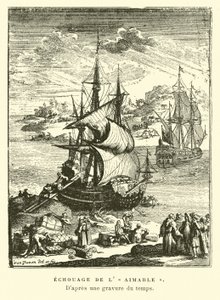 lAimable, Matagorda Bay, Teksas, 1685 by French School