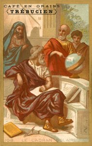 Güneş saati (chromolitho) by French School