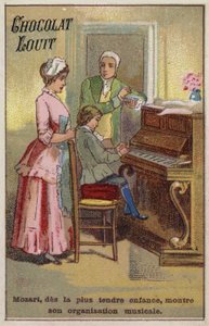 Müzikal yeteneklerini sergileyen çok genç Mozart by French School