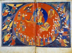 Aziz John Minyatürünün vizyonu, 775 yılında Liebanalı keşiş Beatus tarafından yazılan “Aziz Yuhanna