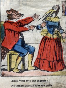Kurt ve leylek. Jean de La Fontaine