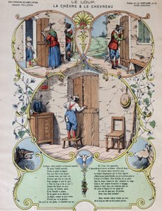 Kurt, keçi ve keçi - Fables de La Fontaine tr resimler d