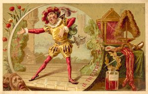 Tiyatro (kromolitho) by French School