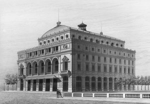 Tiyatro Lyrique, şimdi Theatre de la Ville, Place du Chatelet, Paris by French School