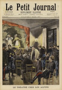 Fransız Alp birlikleri tarafından sağlanan tiyatro eğlencesi by French School
