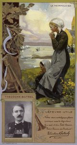 Theodore Botrel, Fransız şarkıcı ve söz yazarı (chromolitho) by French School