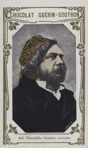 Theophile Gautier, ecrivain (renkli fotoğraf) by French School