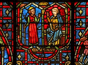 Theophilus bir kilise inşa ediyor by French School