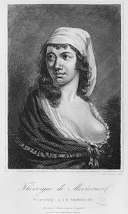 Theroigne de Mericourt, Charles Devrits tarafından kazınmış (19. yüzyıl) 1845 by French School