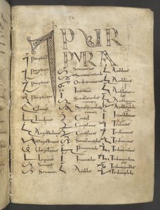Tironian El Yazması, MS 37518 f.27r, Paris, Saint-Germain-des-Prés by French School