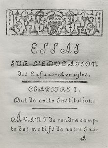 Valentin Hauy (1745-1822) tarafından 1786