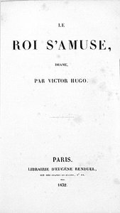 Eugene Renduel tarafından yayınlanan Victor Hugo
