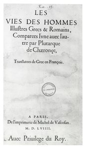Michel de Vascosan tarafından basılan Plutarch