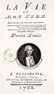 "Babamın Hayatı"nın başlık sayfası, 1788 by French School