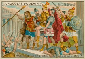 Titus İmparator ilan edildi, Chocolat Poulain ticaret kartı