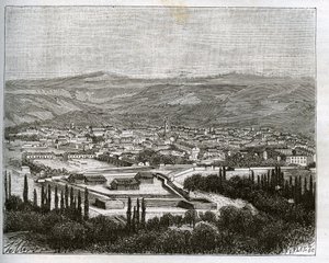 19. yüzyılda Tlemcen enagery - V.A. Malt-Brown tarafından “La France illustrée: coğrafya, tarih, istatistiksel yönetim” de gravür. 1884 by French School