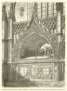 Batalha kilisesinin içindeki mezar (gravür) by French School