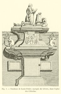 Louis Potier Mezarı, Marquis de Gesvres, Celestins kilisesinde by French School