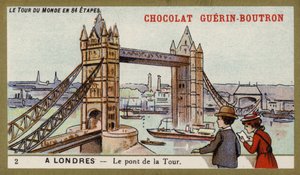 Tower Bridge, Londra (chromolitho) by French School