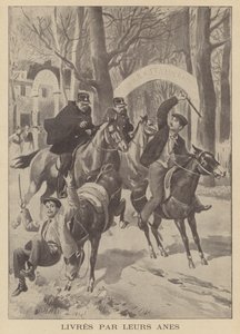Eşekleri hareket etmeyi reddeden iki hırsız polis tarafından yakalandı (lito) by French School