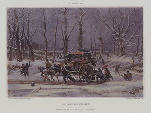 Un Coup de Collier (Bir İtme) (renkli taş) by French School