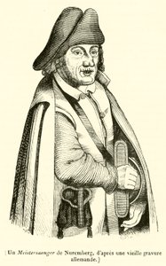 Un Meistersinger de Nürnberg (gravür) by French School