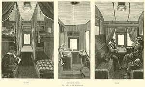 Un Wagon-Lit (gravür) by French School