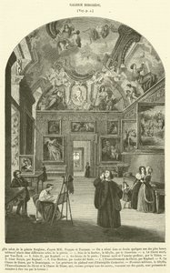 Borghese Galerisinde Bir Salon (gravür) by French School
