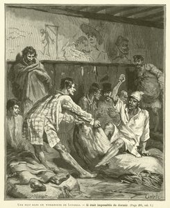 Londra Yetimhanesinde Bir Gece (gravür) by French School