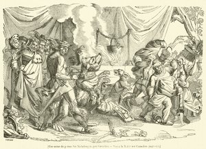 Une scene du poeme des Niebelungen (gravür) by French School
