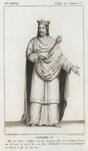 VI. Yüzyıl, Clotaire I Hükümdarlığı, Clotaire I (gravür) by French School