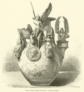 Canosa Vazosu, Louvre Müzesi (gravür) by French School