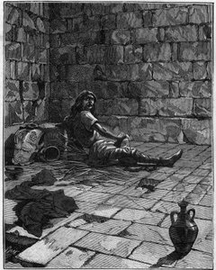Galyalı bir lider olan Vercingetorix (MÖ 72-46), altı yıl hapiste kaldı. by French School