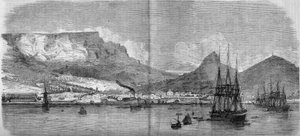 Cape Town manzarası (Cape Town, Cape Town), Güney Afrika by French School