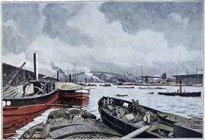 Paris, Seine ve Villette Havzası manzarası, Brun