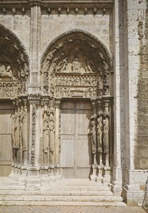 Kraliyet Portalının Güney Kapısının Görünümü, c.1145-50