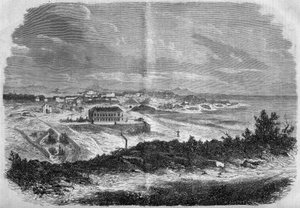 Biarritz şehrinin görünümü, Pireneler Atlantik (64) 1858